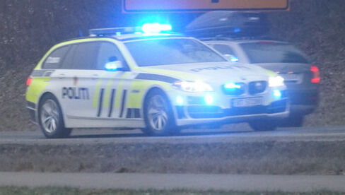 Brann i bobil på Kongsbergveien