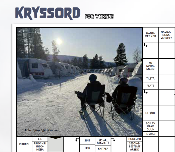 Er feil dato på kryssordsidene